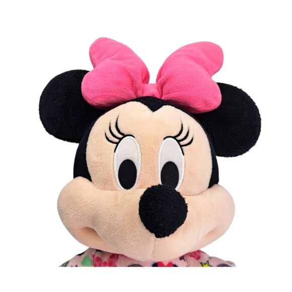 Disney Minnie Mouse Plush Doll Pink Bow Pajamas Soft Rainbows Stars 20 Inches - Picture 5 of 9